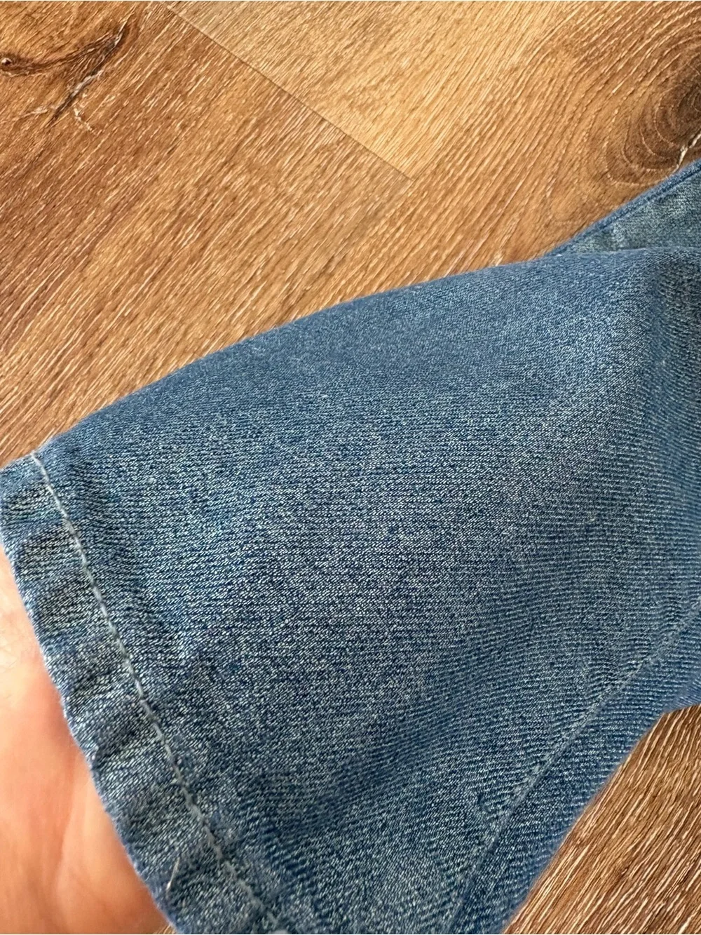 GAP Kids Shimmer Denim Wide-Leg Pants in Medium Blue Size: 4T/ Festive, Casual